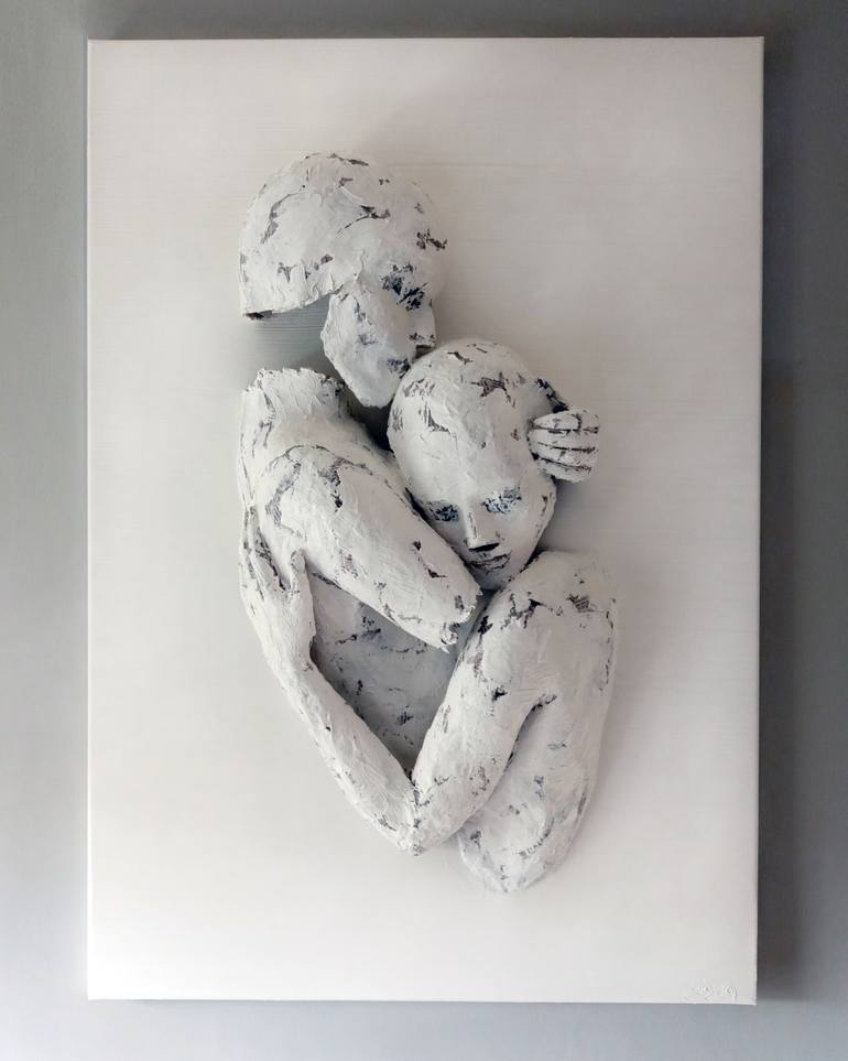 Original Contemporary Love Mixed Media by Gaya Lastovjak