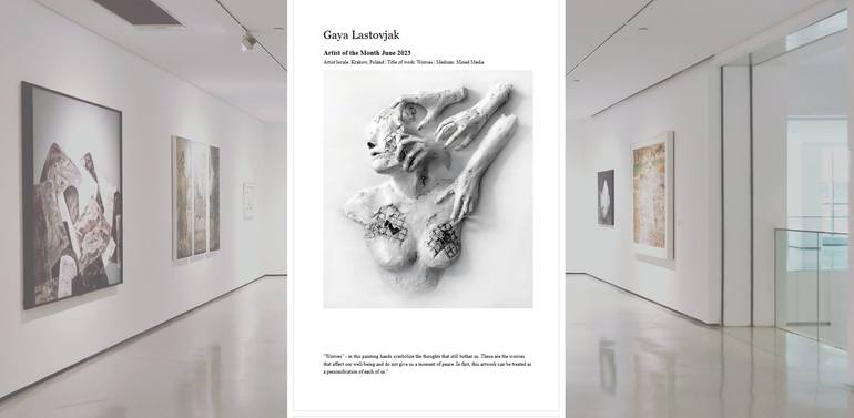 Original Contemporary Women Mixed Media by Gaya Lastovjak