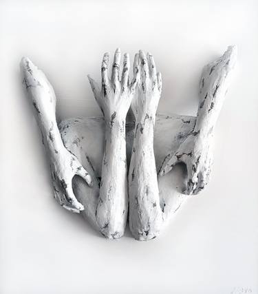 Original Symbolism Body Mixed Media by Gaya Lastovjak