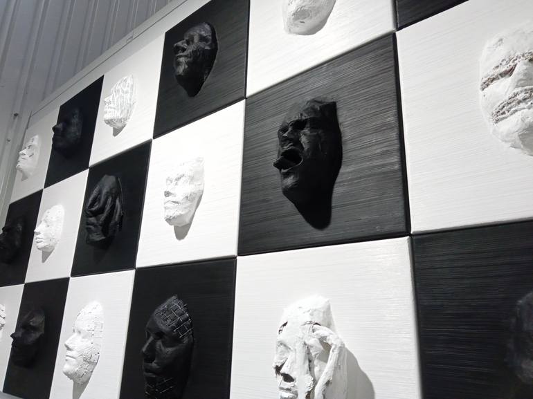 Original 3d Sculpture Portrait Mixed Media by Gaya Lastovjak