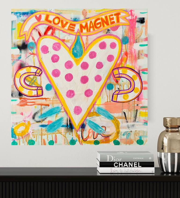 Original Pop Art Love Painting by Ana Oro