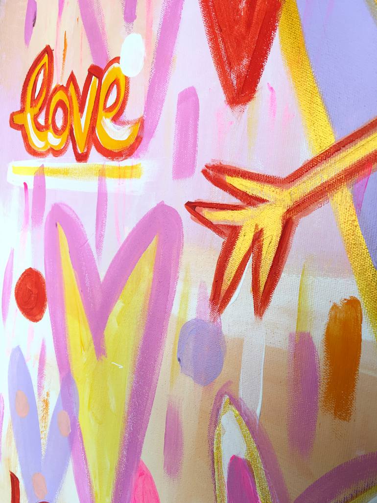 Original Pop Art Love Painting by Ana Oro