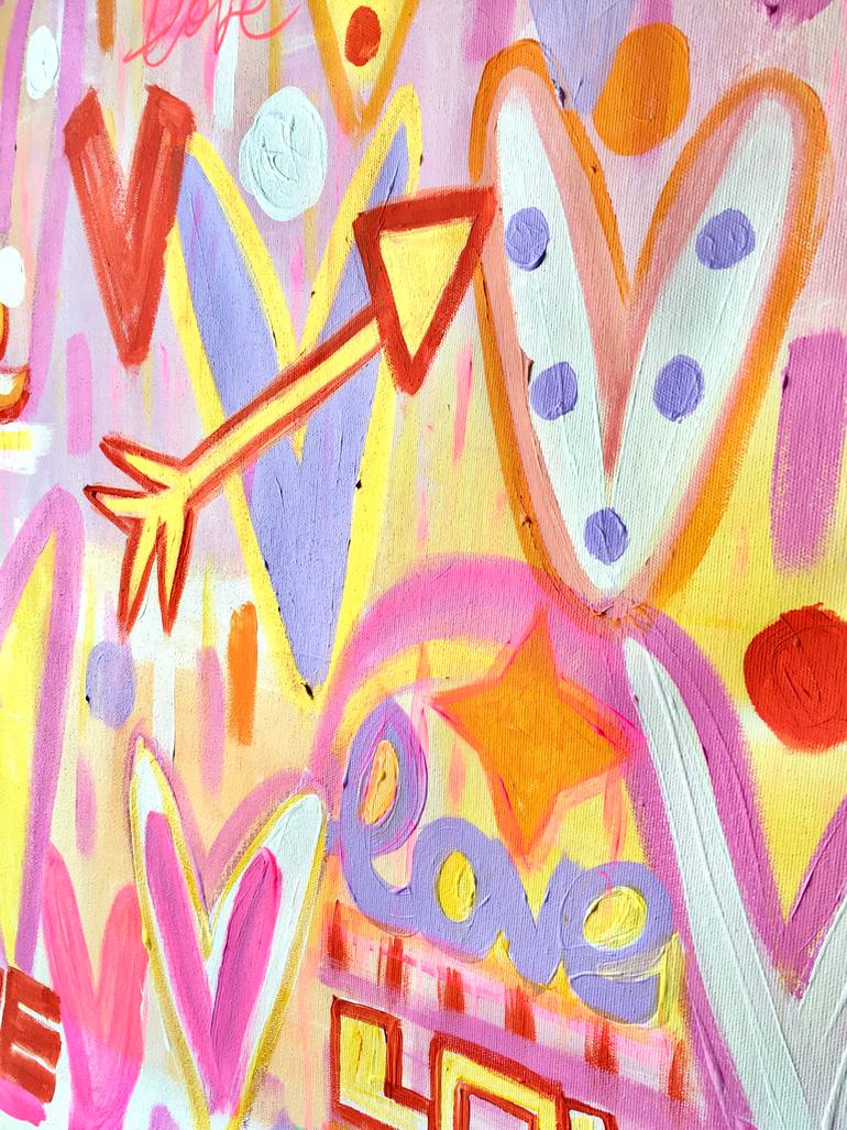 Original Pop Art Love Painting by Ana Oro