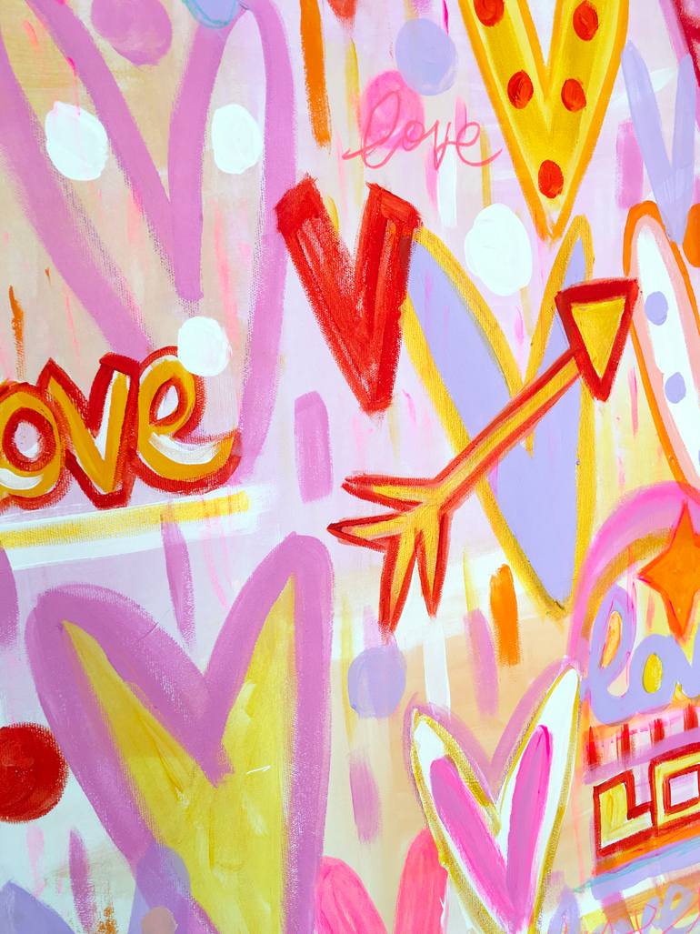 Original Pop Art Love Painting by Ana Oro