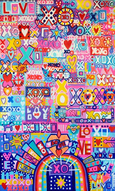 Original Pop Art Love Paintings by Ana Oro