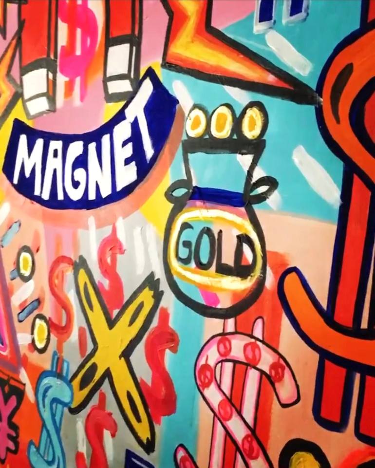 Original Abstract Pop Culture/Celebrity Painting by Ana Oro