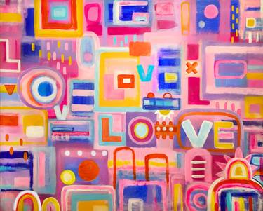 Print of Abstract Love Paintings by Ana Oro