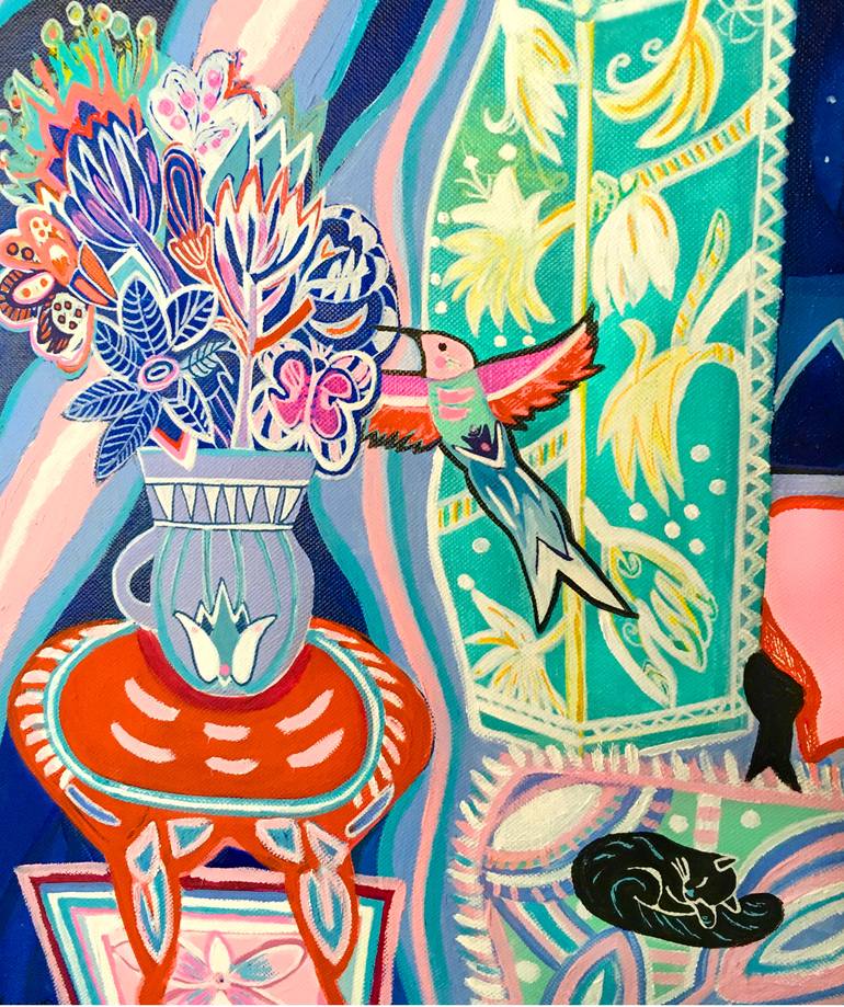 Original Expressionism Still Life Painting by Ana Oro