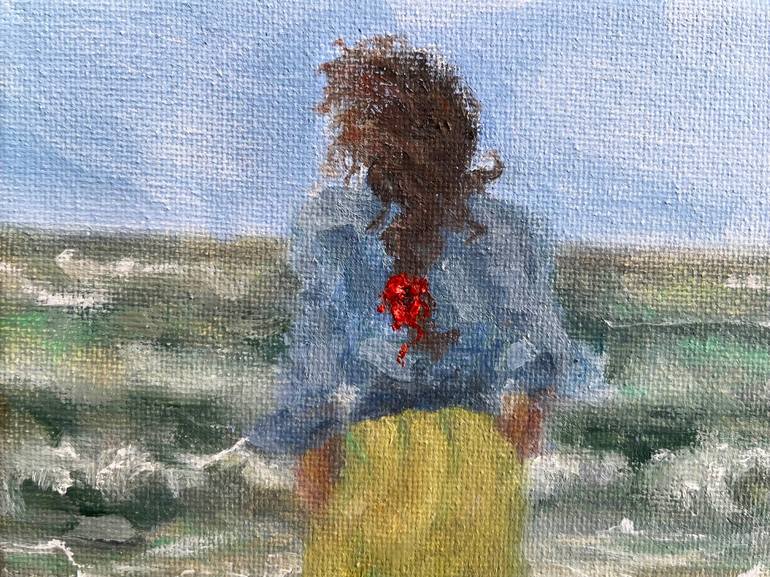 Original Figurative Seascape Painting by Cristina Mihailescu