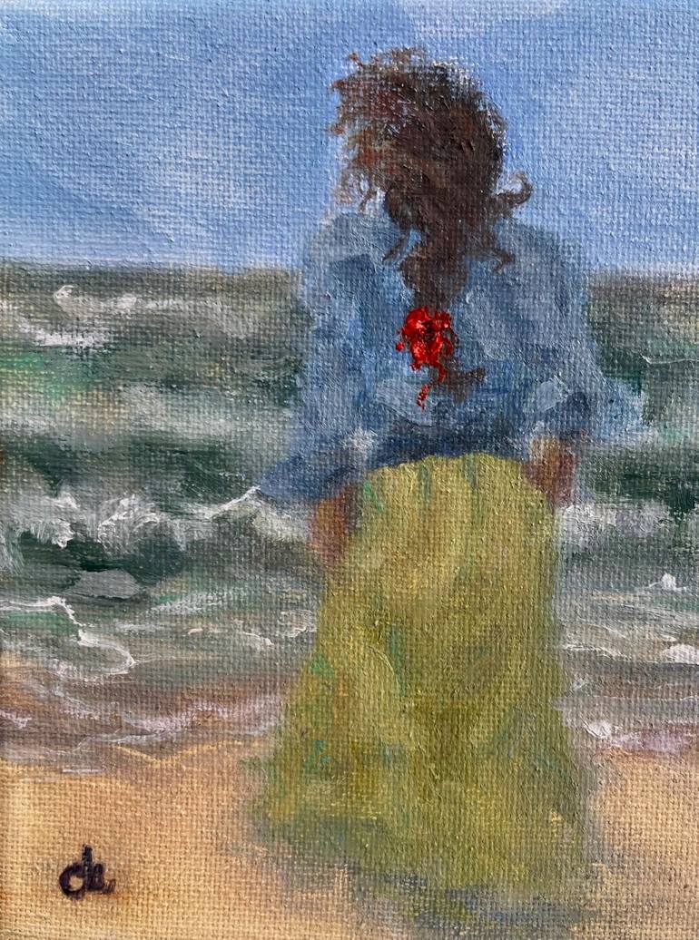 Original Figurative Seascape Painting by Cristina Mihailescu