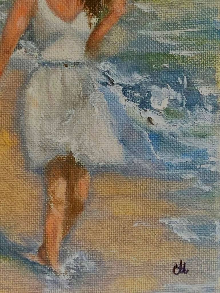 Original Figurative Seascape Painting by Cristina Mihailescu