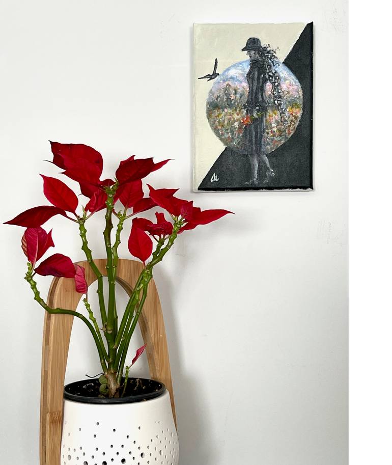 Original Conceptual Women Painting by Cristina Mihailescu