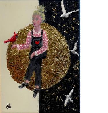 Original Conceptual Women Painting by Cristina Mihailescu