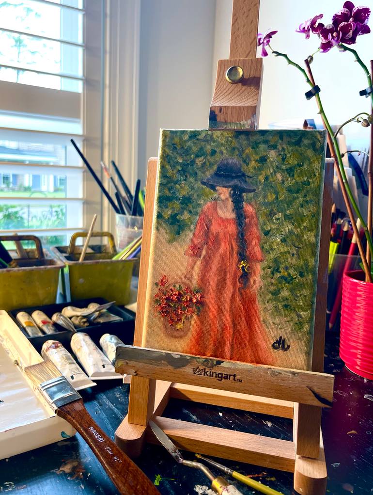 Original Figurative Women Painting by Cristina Mihailescu