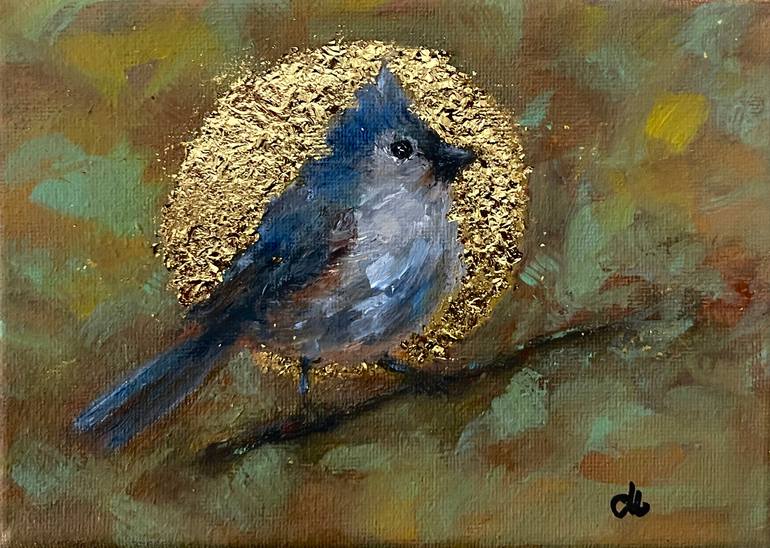 Original Nature Painting by Cristina Mihailescu | Conceptual Art on Canvas | The little guardian of light