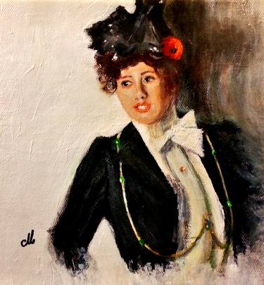Original Impressionism Portrait Paintings by Cristina Mihailescu