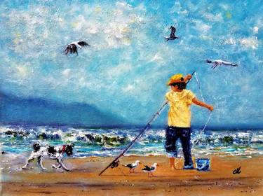 Original Figurative Seascape Paintings by Cristina Mihailescu