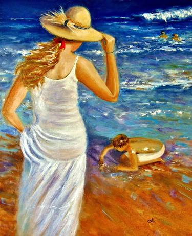 Original Impressionism Seascape Paintings by Cristina Mihailescu