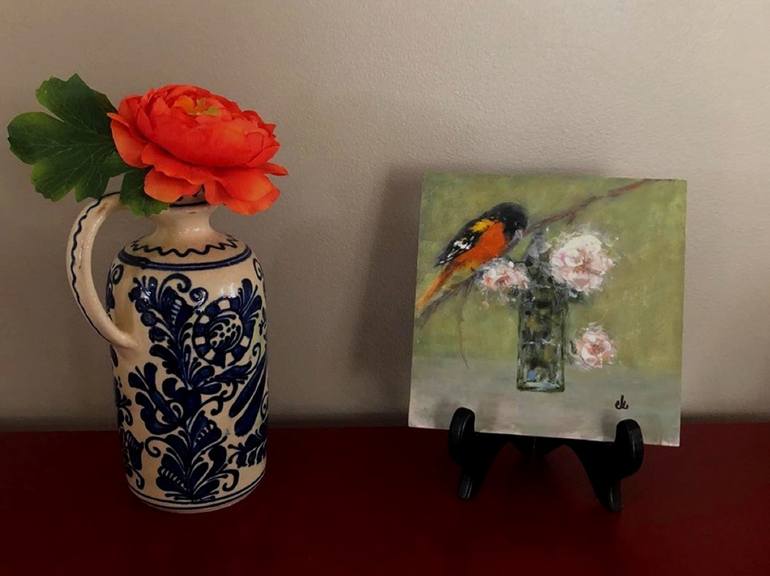 Original Impressionism Still Life Painting by Cristina Mihailescu