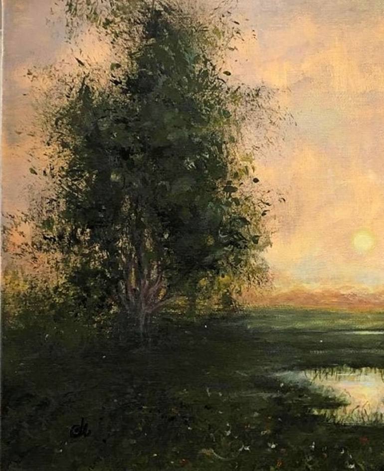 Original Fine Art Nature Painting by Cristina Mihailescu