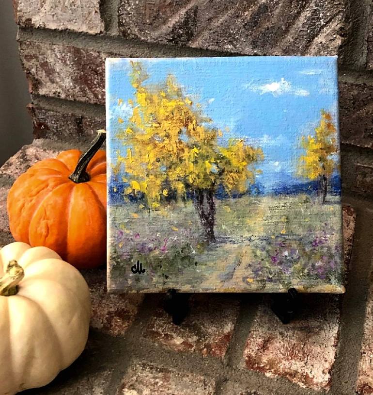 Original Impressionism Landscape Painting by Cristina Mihailescu