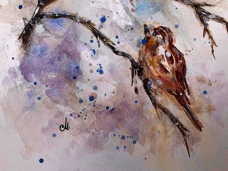 Original Expressionism Animal Painting by Cristina Mihailescu