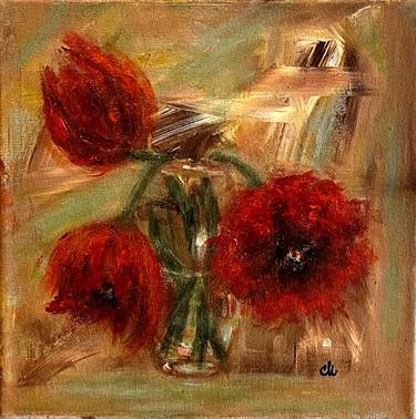 Original Impressionism Floral Paintings by Cristina Mihailescu