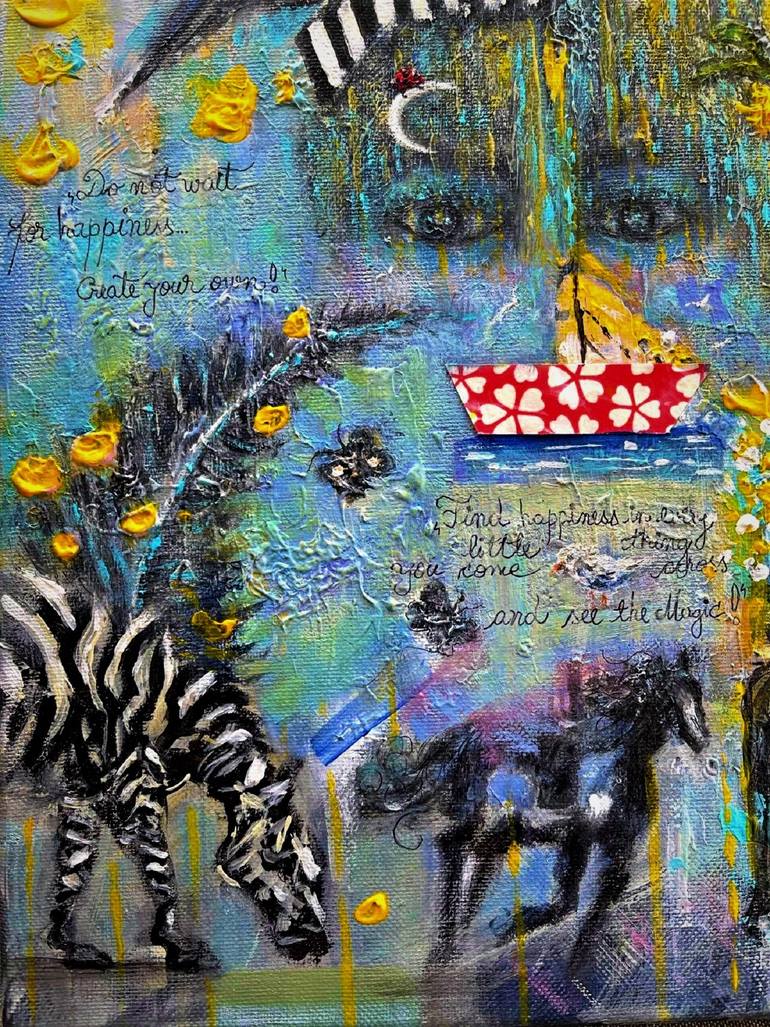 Original Abstract Expressionism Abstract Painting by Cristina Mihailescu