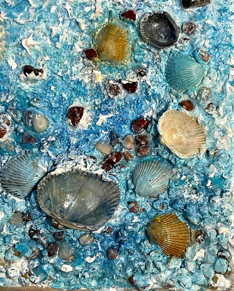 Original Conceptual Seascape Collage by Cristina Mihailescu