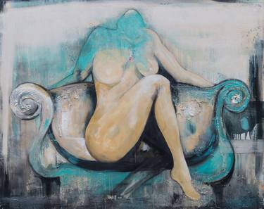 Original Figurative Abstract Paintings by JASNA VISNJIC