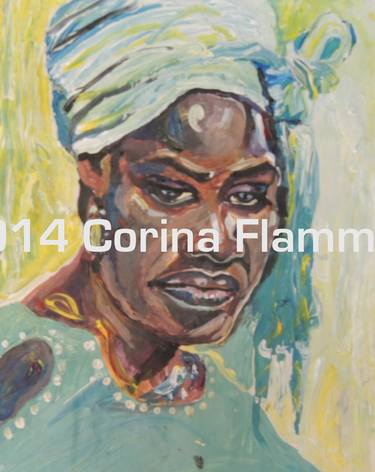 Original Portrait Paintings by Corina Flamma-sherman
