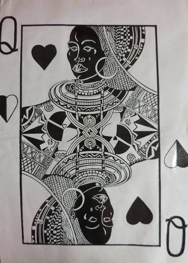 Black Queen of Hearts - Limited Edition PRINTS thumb