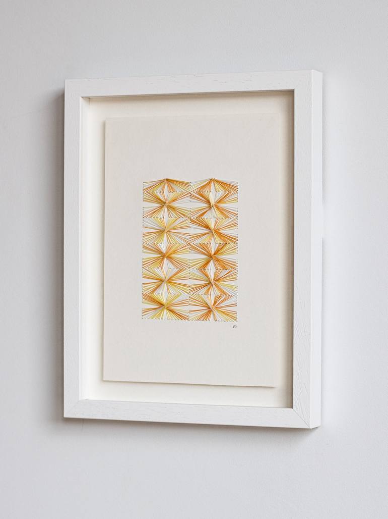 Original Geometric Mixed Media by Demi Overton