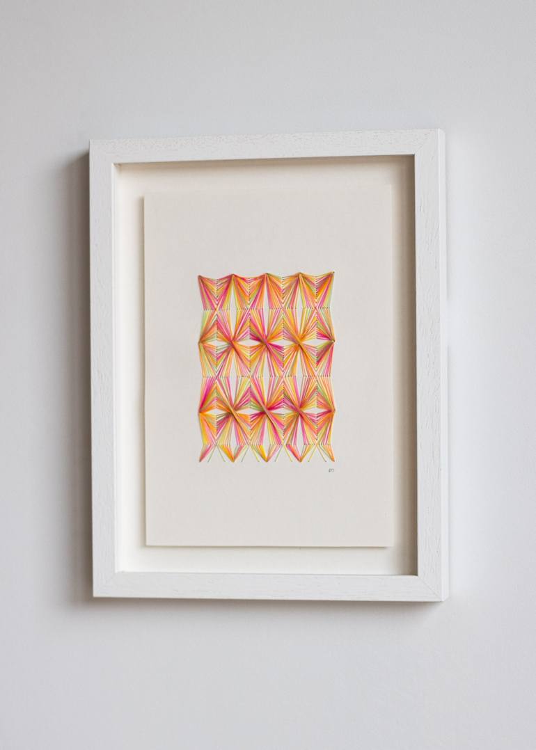 Original Geometric Mixed Media by Demi Overton