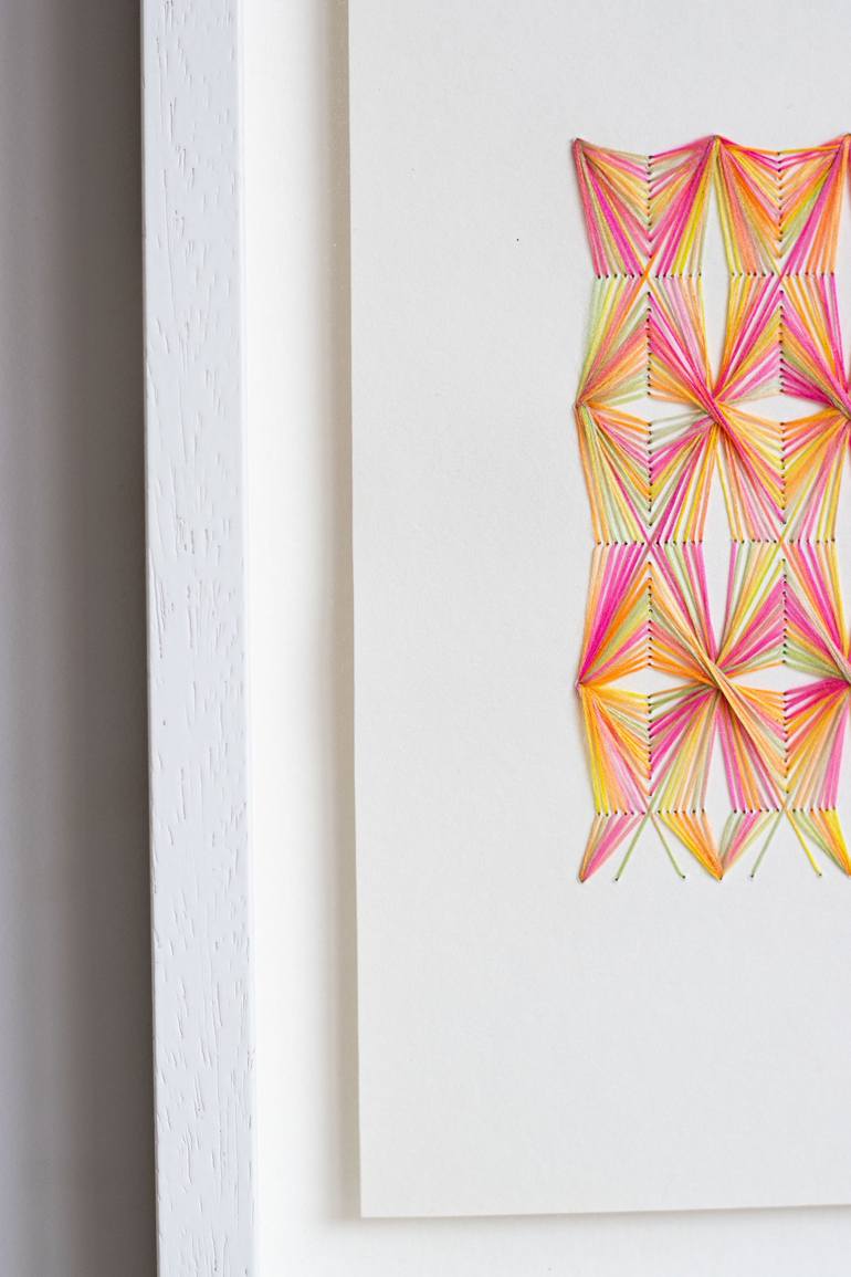 Original Geometric Mixed Media by Demi Overton