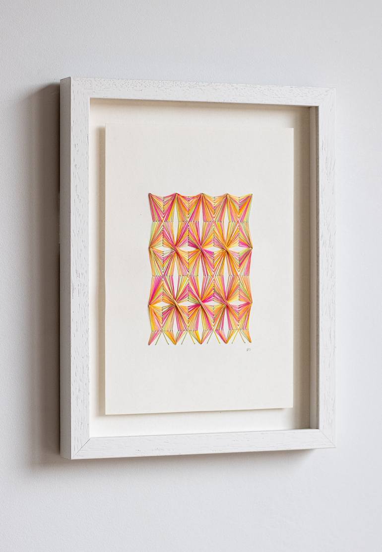 Original Geometric Mixed Media by Demi Overton