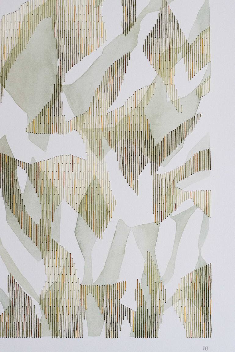 Original Abstract Nature Mixed Media by Demi Overton