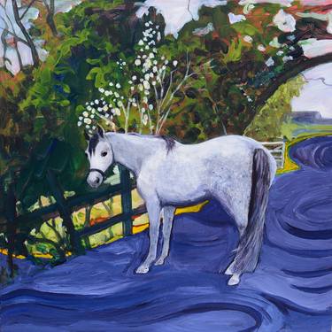 Original Figurative Horse Paintings by Kerry Phippen