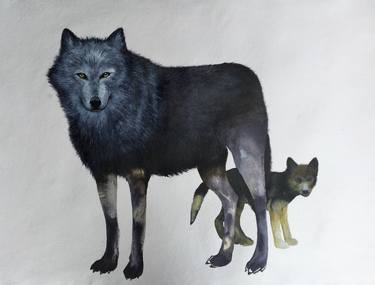 Original Figurative Animal Paintings by Kerry Phippen