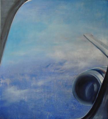 Print of Fine Art Airplane Paintings by Irina Krupina