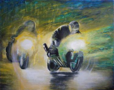 Print of Fine Art Bike Paintings by Irina Krupina