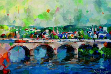 Print of Expressionism Cities Paintings by Miriam Montenegro