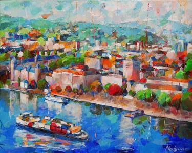 Print of Contemporary Cities Paintings by Miriam Montenegro