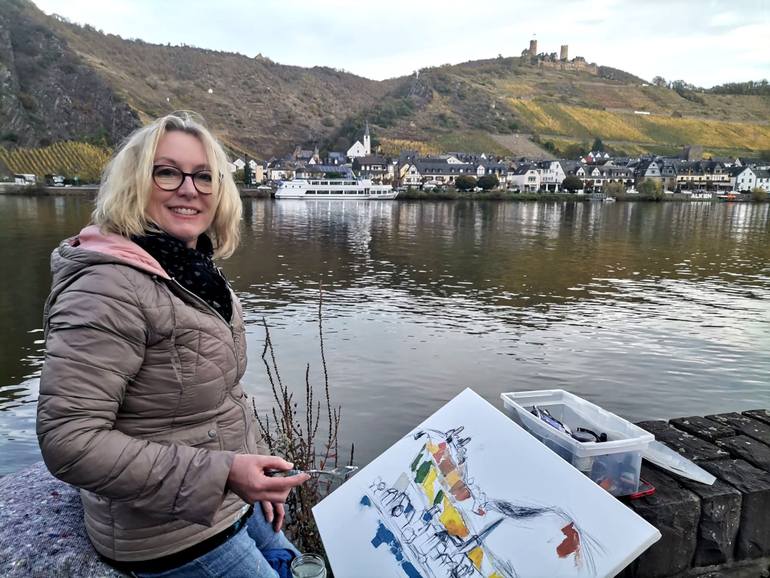 Original Contemporary Landscape Painting by Miriam Montenegro