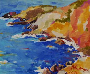 Print of Seascape Paintings by Miriam Montenegro
