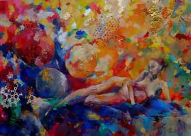 Print of Expressionism Nude Paintings by Miriam Montenegro
