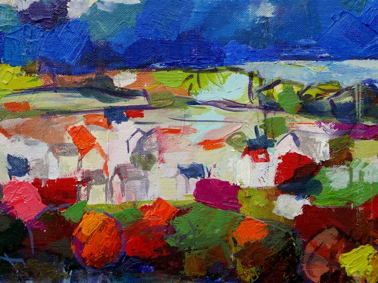 Original Expressionism Landscape Painting by Miriam Montenegro