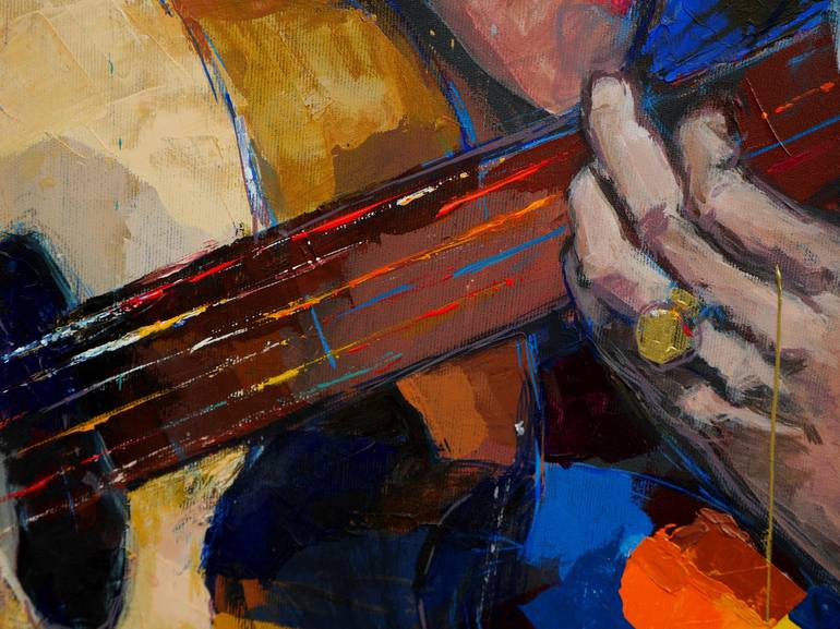 Original Expressionism Music Painting by Miriam Montenegro