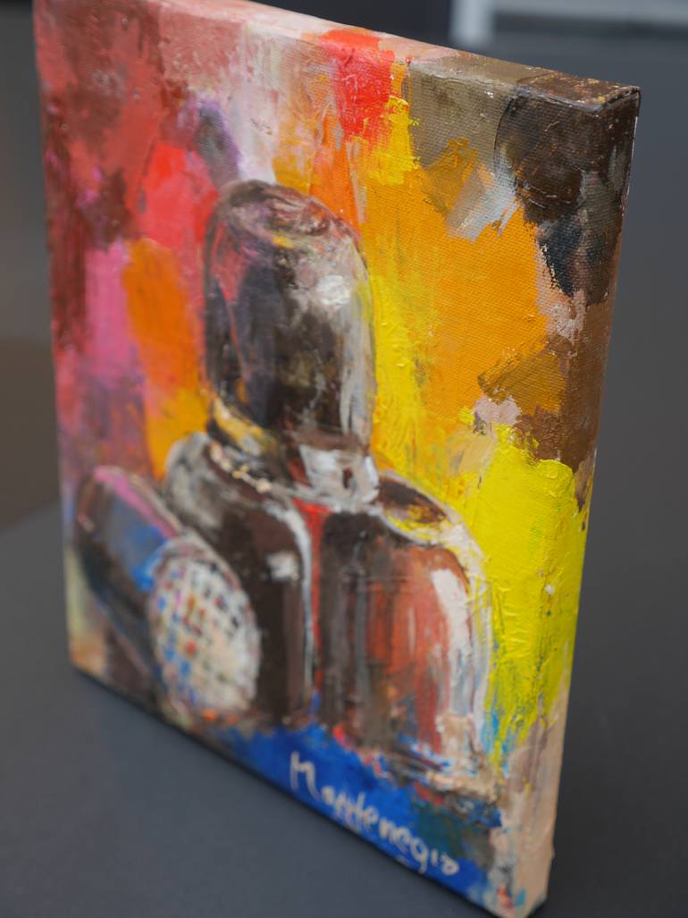 Original Cubism Still Life Painting by Miriam Montenegro