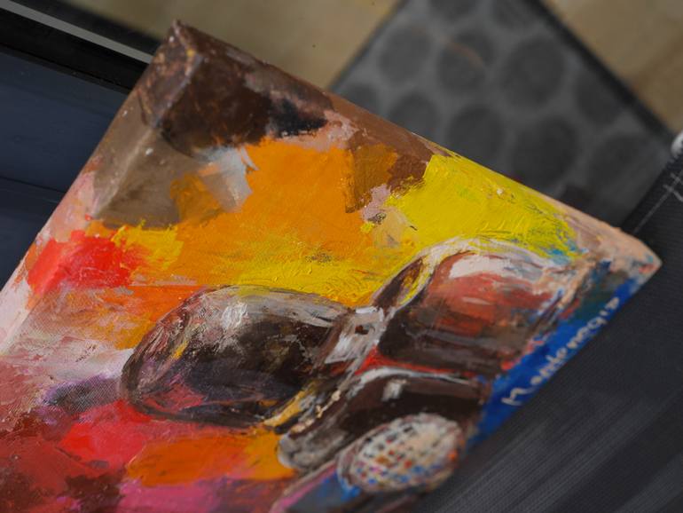 Original Cubism Still Life Painting by Miriam Montenegro